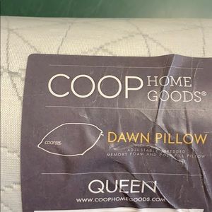 Coop home goods adjustable memory foam pillow